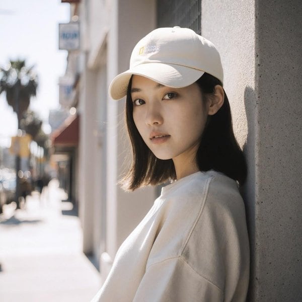 [여주점] N255AHA010 스몰로고캡 IVORY