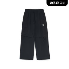 [코리아공식] 여성 베이직 스트레치 기모 카고 와이드 팬츠 NY (Black)