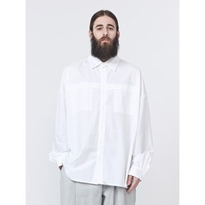 CB POCKET BIO OVER SHIRT (WHITE)