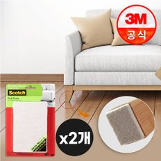 마루보호 패드 사각/대 (10cm x 15cm x 4입) x2개