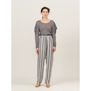 STRIPE BANDING LINEN PANTS (JTSS103)