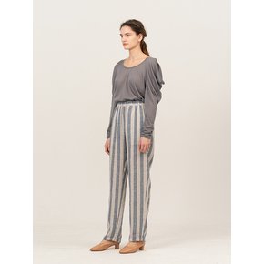 STRIPE BANDING LINEN PANTS (JTSS103)