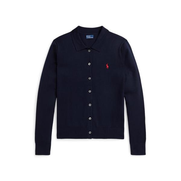 여성 폴로 칼라 버튼 카디건(WMPOSWENDW20522400)