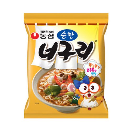 농심 순한 너구리 봉지라면 120g 40봉