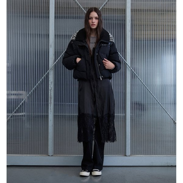 [시흥점] 여성 니트 탈부착 구스 숏 점퍼  (ER4TD404)