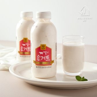 웰굿 강훈목장 수제 딸기요거트 500ml x 3