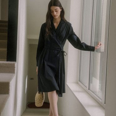 틸아이다이 Wrap dress TISU01OP06_Navy