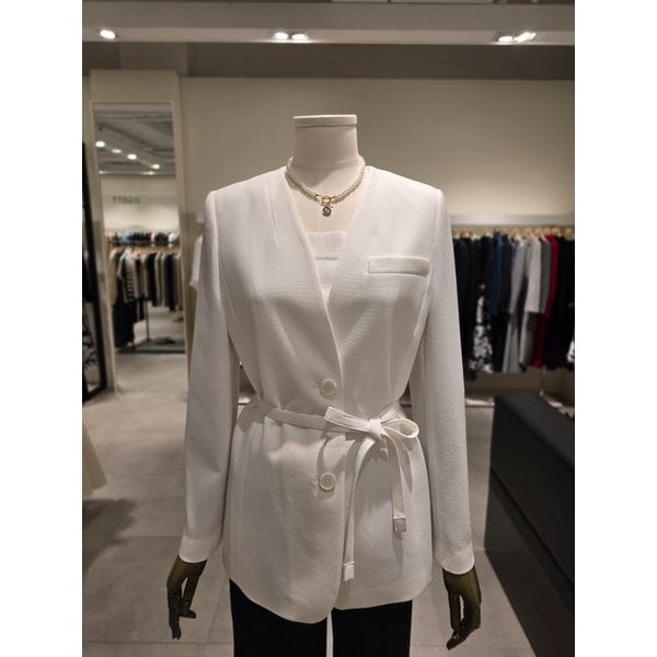 [파주점] 벨티드 브이넥 싱글 투버튼 자켓 JS4B0JK351