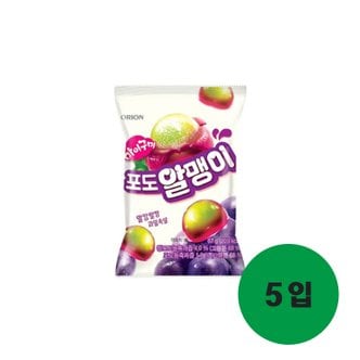  오리온 마이구미 포도 알맹이 67g 5입