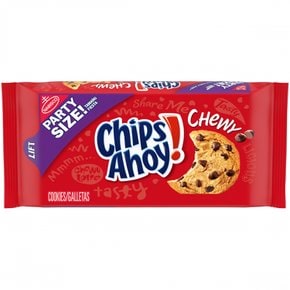 Chips Ahoy나비스코 칩스아호이(3팩) 쫄깃한 초콜릿 칩 쿠키, 파티 사이즈, 737g