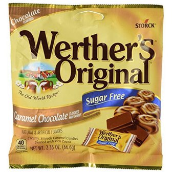  Werther`s Original스톡 Werther`s 오리지널 캐러멜 초콜릿 슈가 프리 하드 캔디