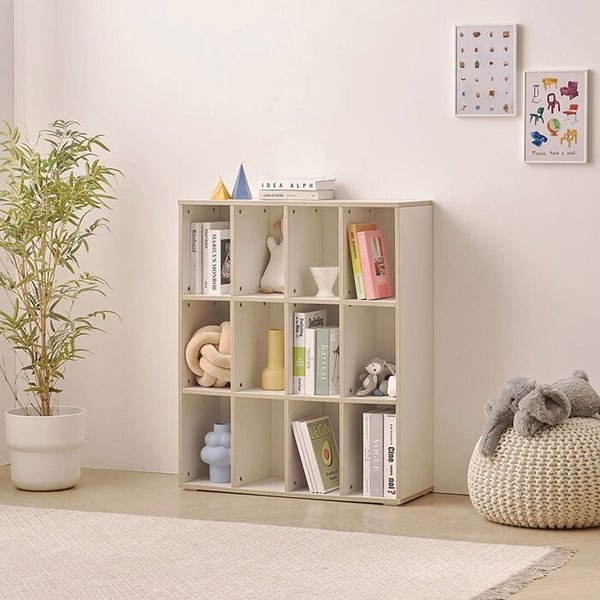 도담 키즈 3단 낮은책장 전면책장 교구장 800 DO5109R (착불)