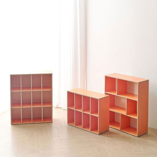 도담 키즈 3단 낮은책장 전면책장 교구장 800 DO5109R (착불)