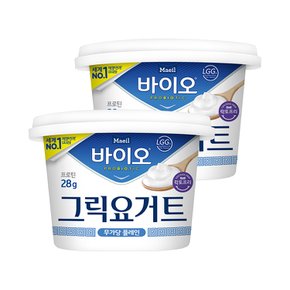 바이오 무가당 그릭요거트 400g 2개