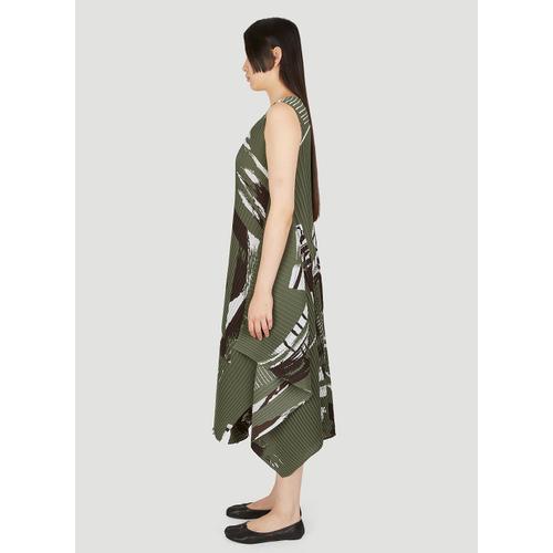 [해외배송] ISSEY MIYAKE DORO PLEATS 드레스 IM26FH639 67-KHAKI HUED B0111065988