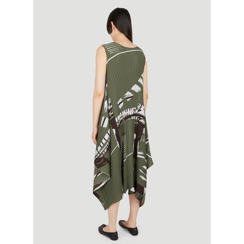 [해외배송] ISSEY MIYAKE DORO PLEATS 드레스 IM26FH639 67-KHAKI HUED B0111065988