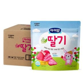 아이얌 과일칩 순딸기 동결건조 과일칩 12g  10개
