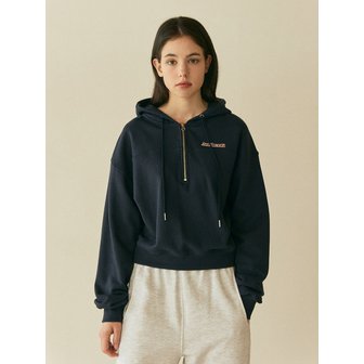 어센티 HOODIE HALF ZIPUP_NAVY