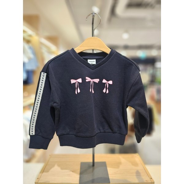 [파주점] (BK)  리본 크롭   맨투맨   8611933275