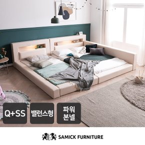 SAMICK렉스 LED 밸런스 패밀리 침대 Q+SS(슬립웰 파워 본넬 매트)