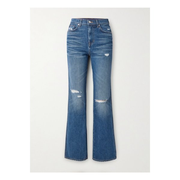 베로니카비어드 딜런 디스트레스 하이라이즈 스트레이트 진 미드 데님 46376663162905246