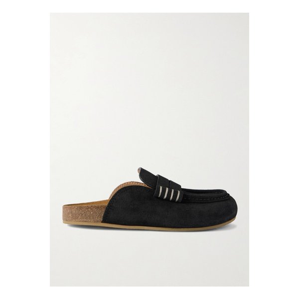 스티치 스웨이드 뮬 블랙 46376663162971355