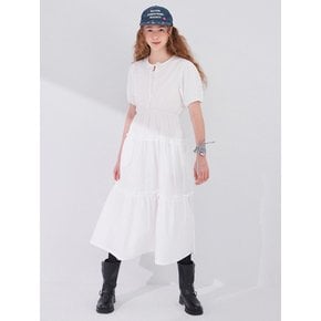 Frill Cancan Long Dress_WHITE