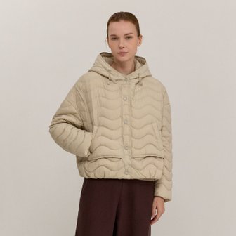 신세계라이브쇼핑 [플리츠미] 웨이브 퀼팅 후드 다운 자켓_EDJKW125063