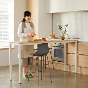 폭좁은 싱크대 보조 원목테이블_1600X350/바테이블/조리대/아일랜드/다이닝룸/업테이블
