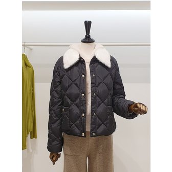 ZOOC [파주점] 쥬크 주크 천연 밍크카라 구스 숏 패딩점퍼 V254PSG942