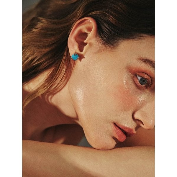 Turqouise Giant Prong Earrings