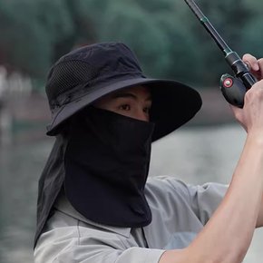 마스크 와이드 썬햇 M40 남녀공용 등산 낚시 자전거 여행 자외선차단 챙 넓은모자