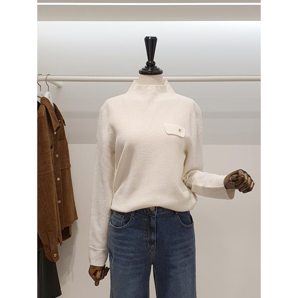 [파주점] 쥬크 주크 모크넥 플랩 디테일 니트 V254KSK941