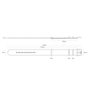 [UNIMATIC]우니마틱 나일론 나토 스트랩/NYLON NATO STRAP ORANGE/UMF1M90NN0A37