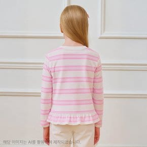[스타필드 고양]_로엠걸즈 스트라이프 프릴 티셔츠 RGLA2586C
