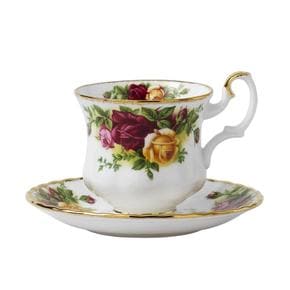 [해외직구] ROYAL ALBERT 로얄알버트 올드 컨트리 로즈 커피잔 받침세트