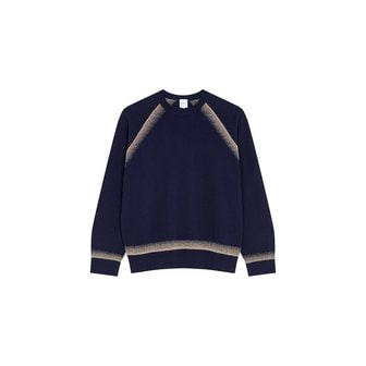 폴스미스 배색 라인 래글런 스웨터 5713128121000