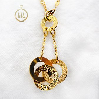  [가앤] 24k순금 엘레강스 원형 목걸이 3.75g