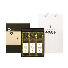 [서원당] 선물세트 담 (참기름 170ml + 들기름 170ml + 생들기름 170ml)