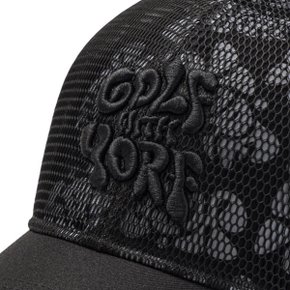 로고 부클 자수 캡 블랙 YORF LOGO BOUCLE EMBROIDERY CAP BLACK