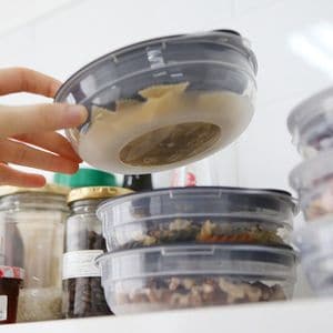  원룸꾸미기 전자렌지용 냉동밥 밑반찬 보관용기 모던쿡 4EA 세트 주방아이템