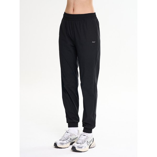 에어라이트 스트레치 러닝 스포츠 바지 운동 조거 팬츠 W 블랙