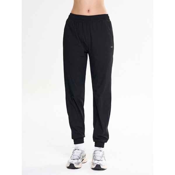 에어라이트 스트레치 러닝 스포츠 바지 운동 조거 팬츠 W 블랙