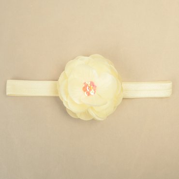 헤어보우 연꼿 베이비밴드-아이보리 (HB160031_1)