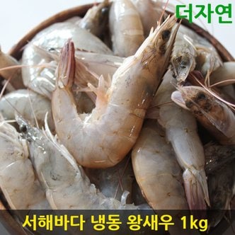  국내산 산지직송 냉동 왕 새우 1kg 45~50미 내외