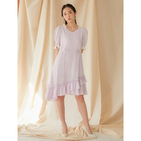 Puff Sleeve Dress LAVENDER