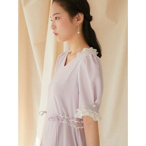 Puff Sleeve Dress LAVENDER