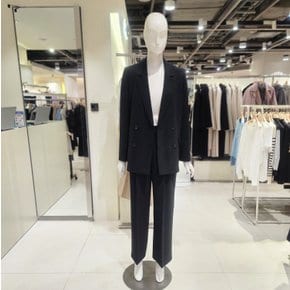 뒷 벨트 포인트 더블 루즈핏 자켓 &비죠 포인트 와이드 팬츠 SB3JK3_s