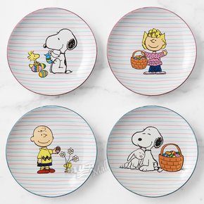 윌리엄스소노마 피넛 스누피 샐러드 접시 4개 세트 WILLIAMS SONOMA EXCLUSIVE PEANUTS SNOOPY S