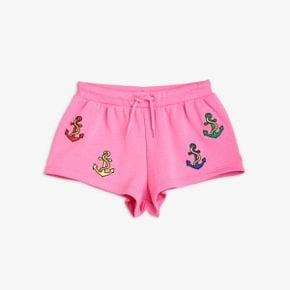 Anchor Embroidered 스웨트쇼츠 트레이닝 반바지 Pink 7452005